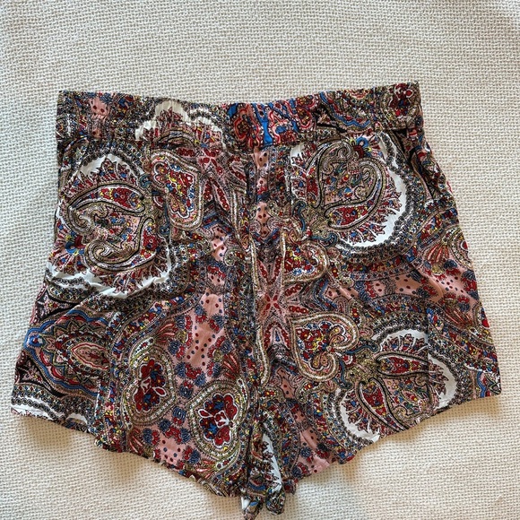 Cleobella Multicolor Paisley High Waist Shorts - Picture 3 of 4